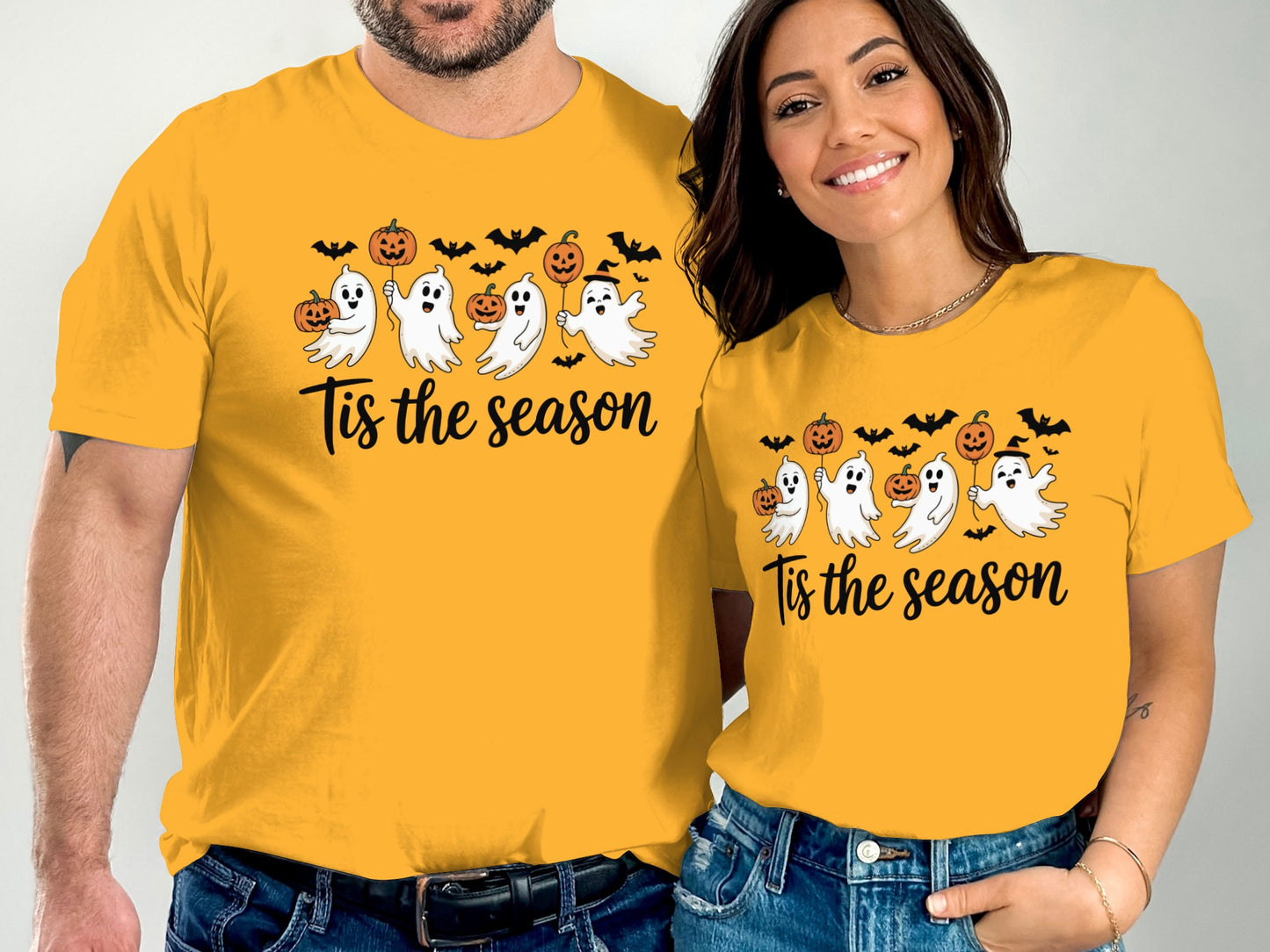 Tis the Season Ghost and Pumpkin T-Shirts product type