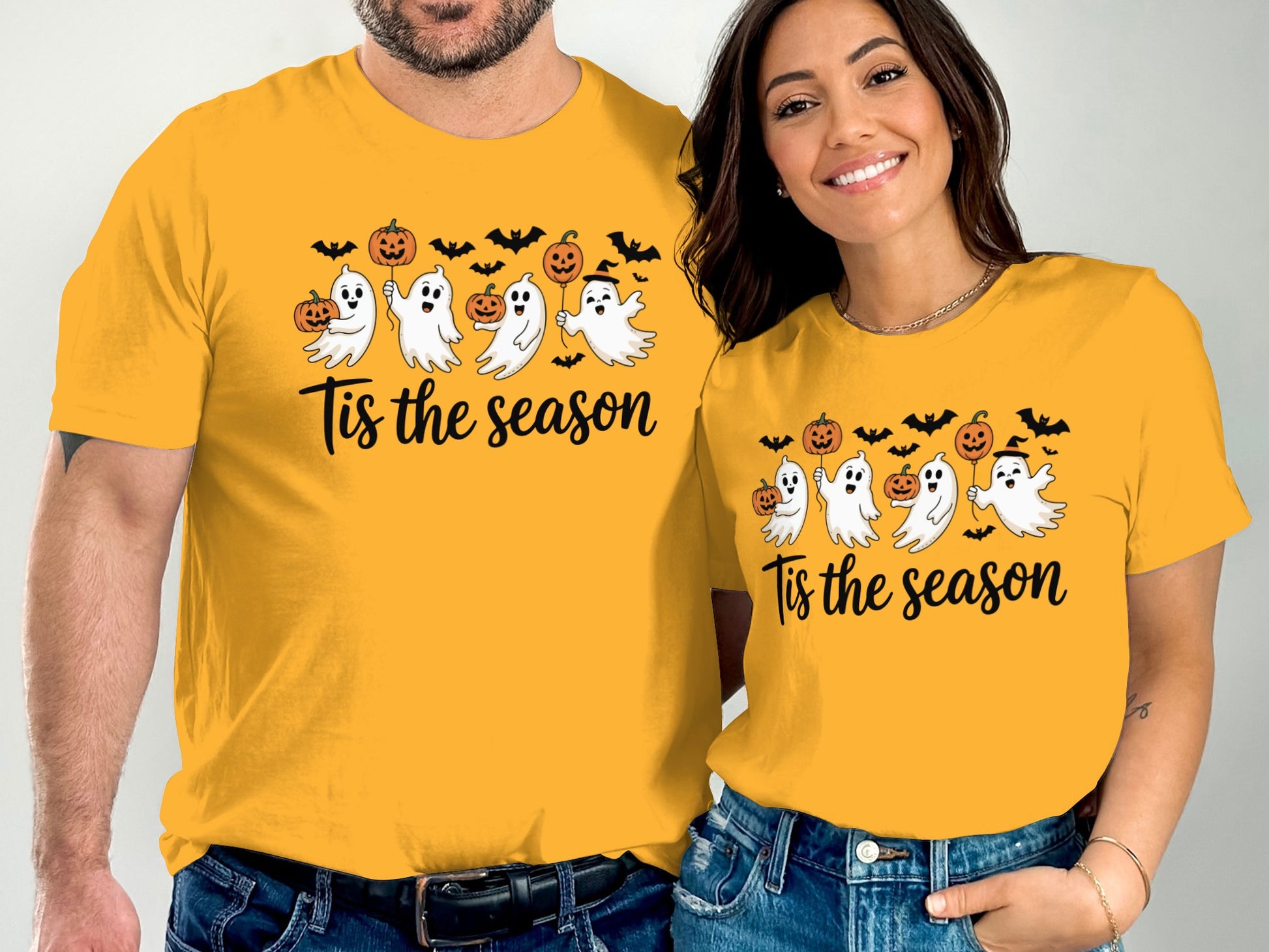 Tis the Season Ghost and Pumpkin T-Shirts product type