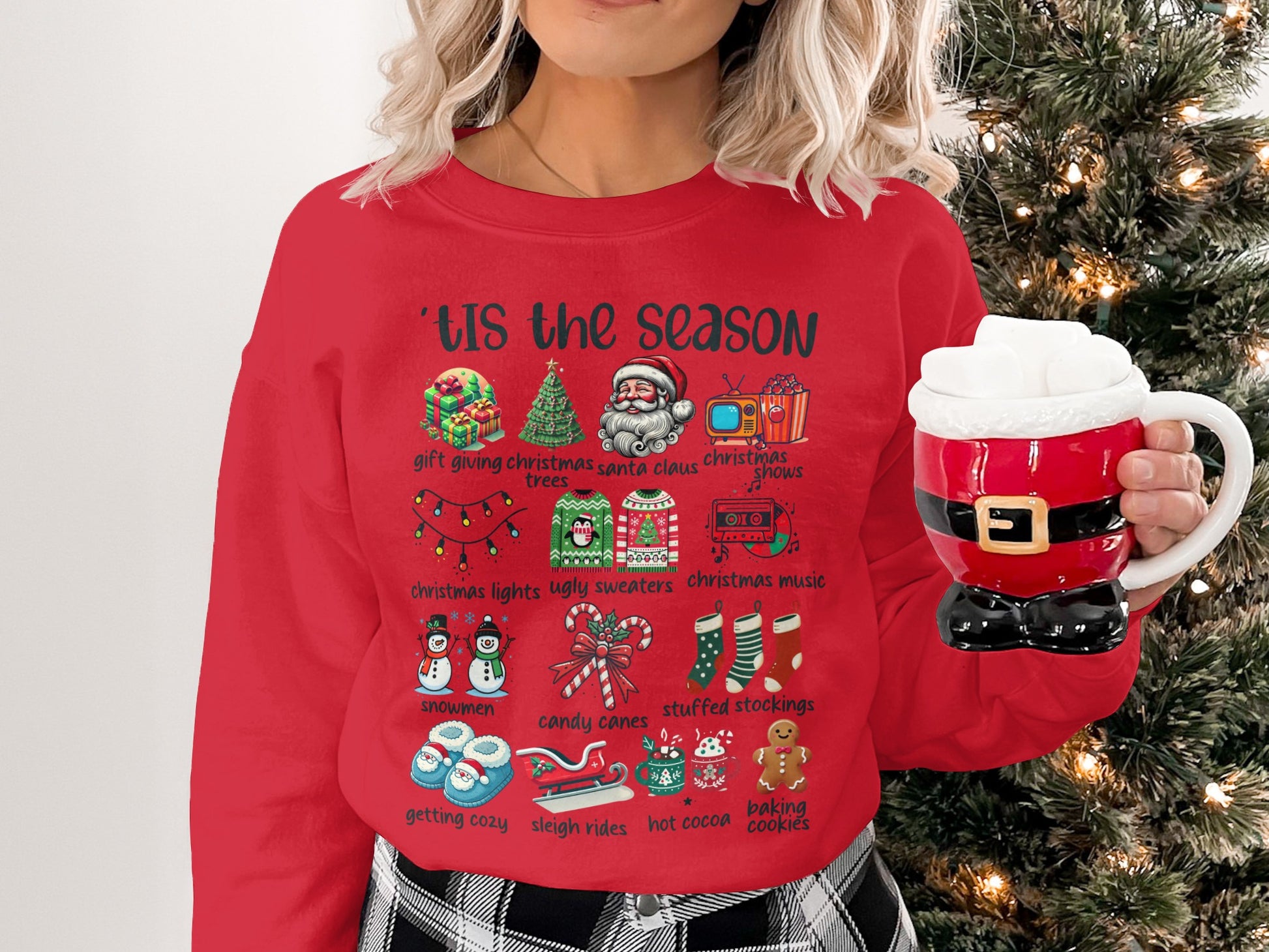 Delightful Christmas Season Festive Holiday Sweatshirt