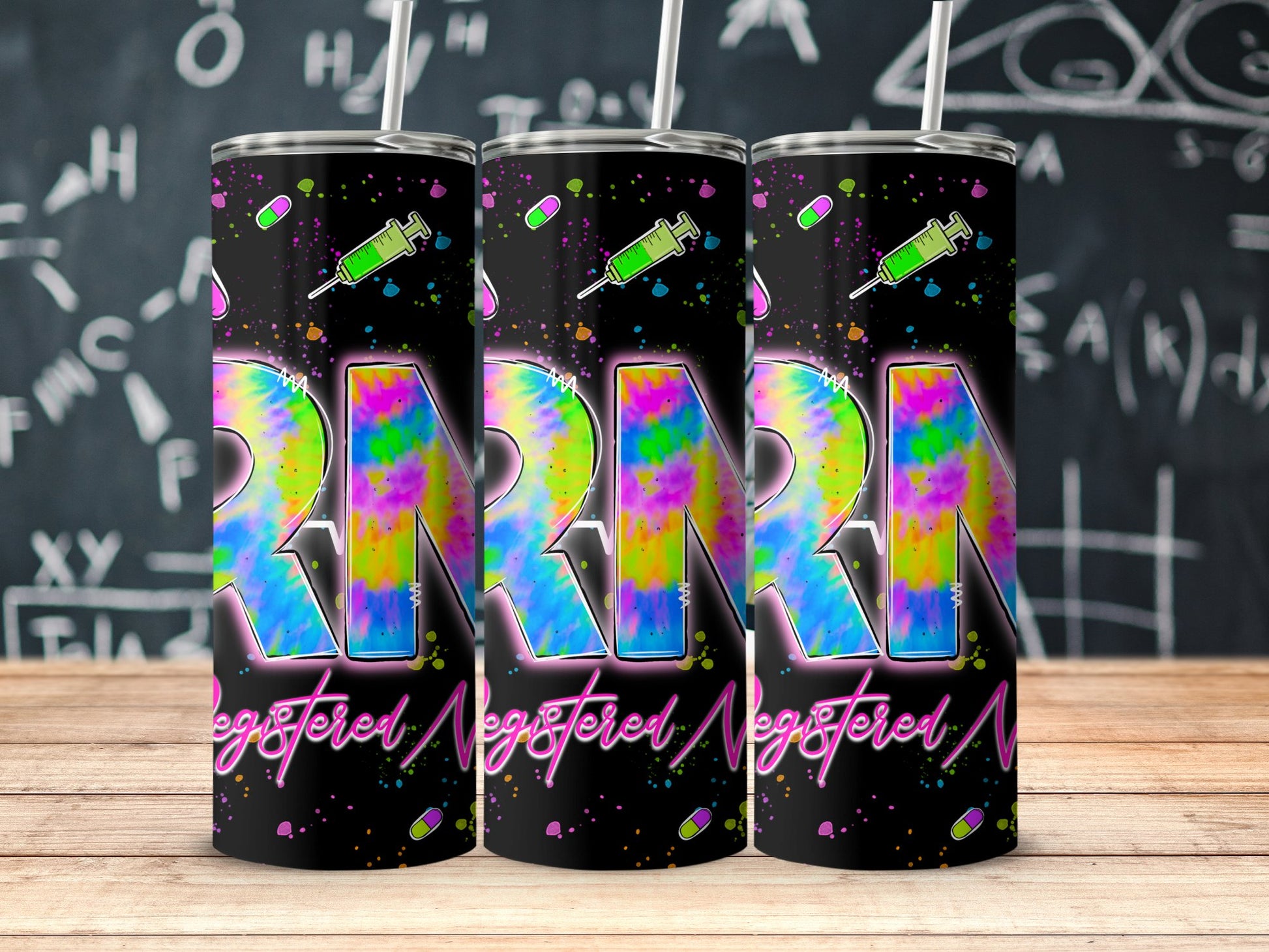 Colorful Tie-Dye Design Science Theme Tumbler product