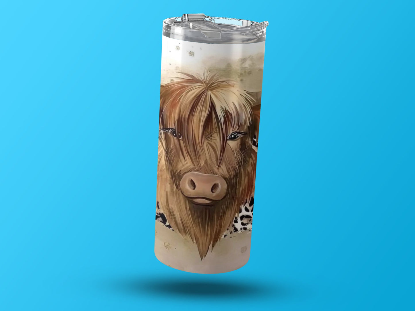 Highland Cow Art Insulated Tumbler with Lid product