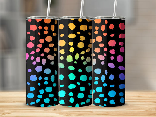 Rainbow Dotted Pattern Insulated Tumbler product type