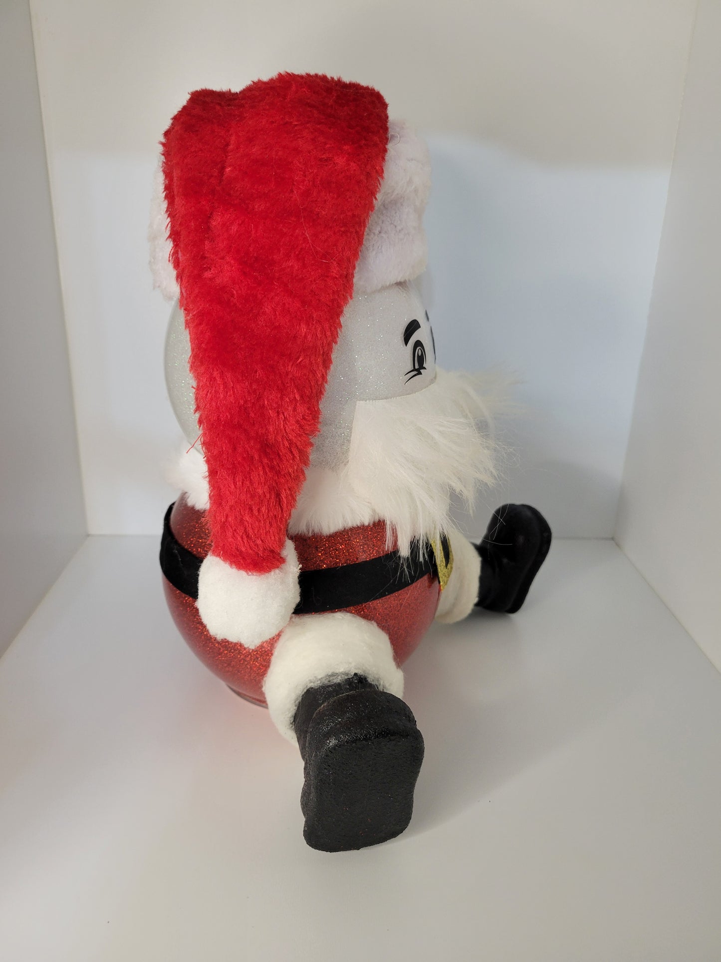 Santa Claus Holiday Decoration with Beard and Santa Suit