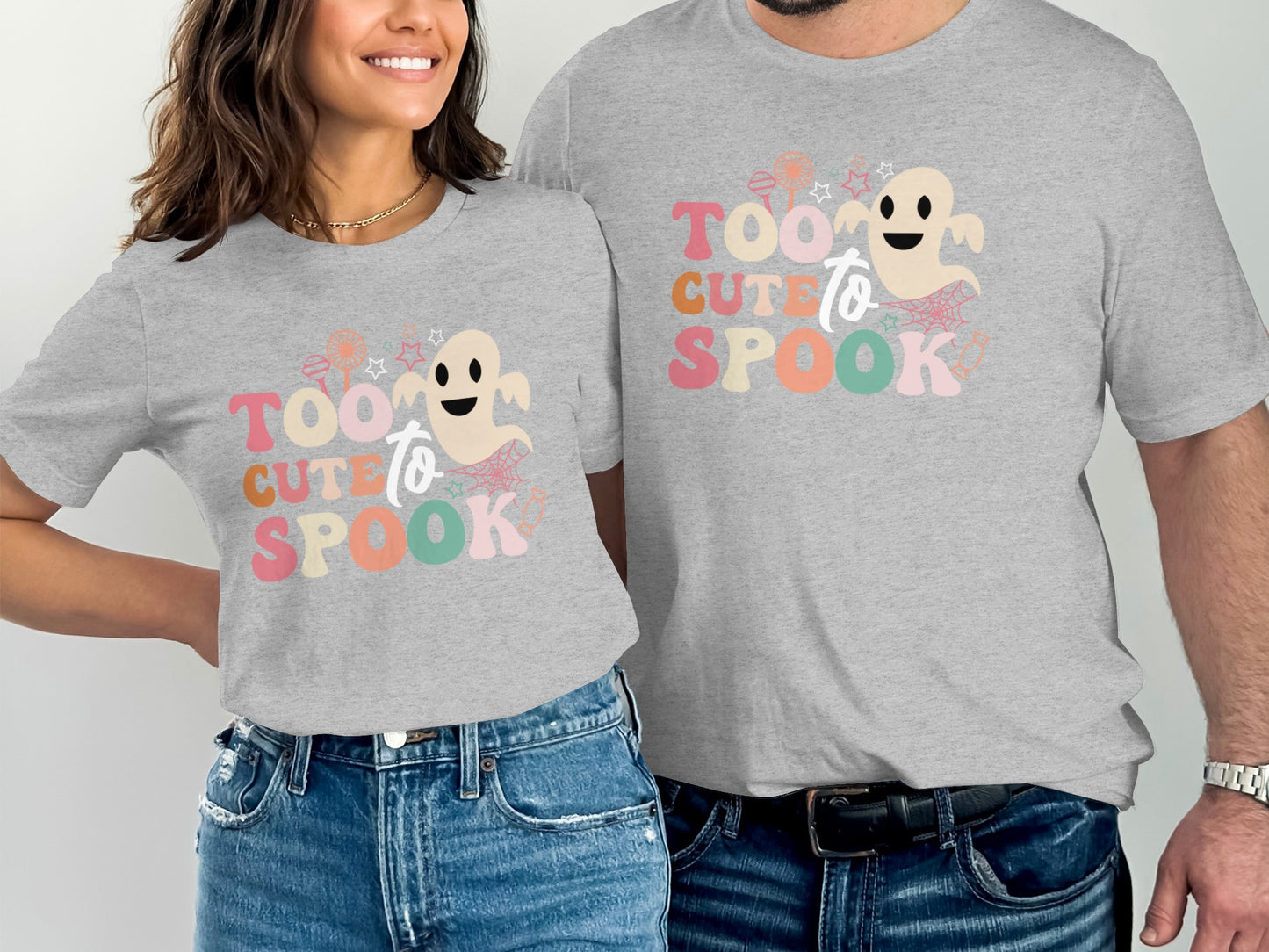 Too Cute to Spook Halloween Graphic Tee product type