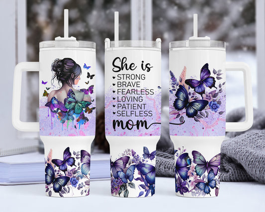 Strong Mom She Is Mom 91724 Tumbler