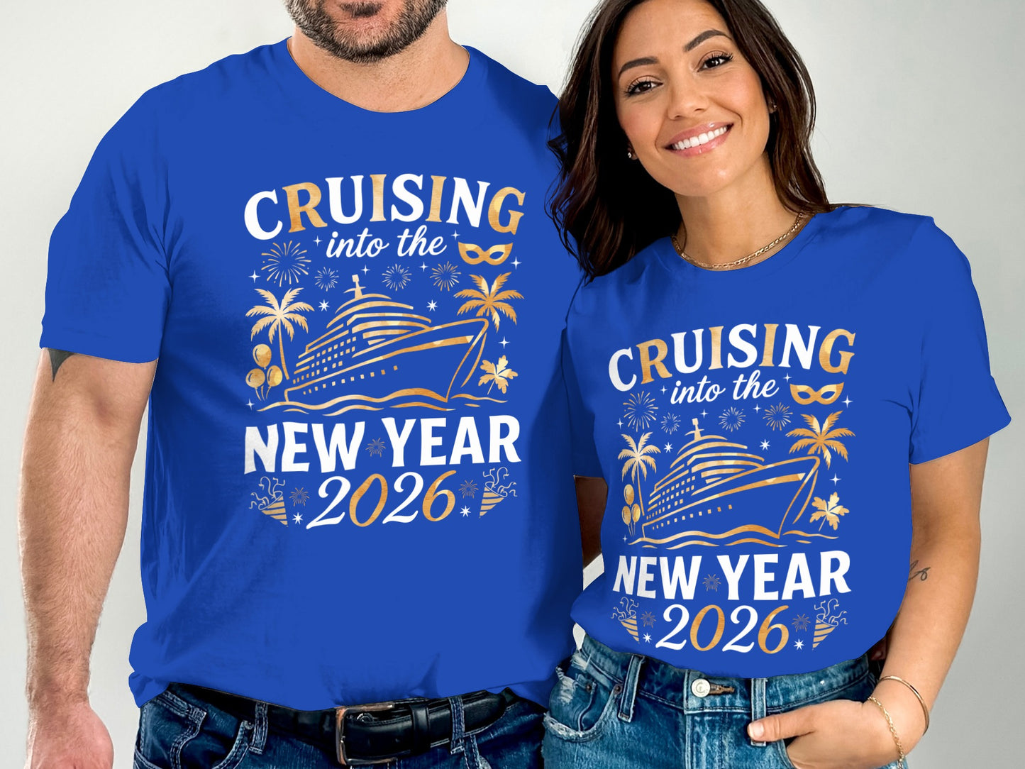 Cruising Into the New Year 2026 T-Shirt Fun Design