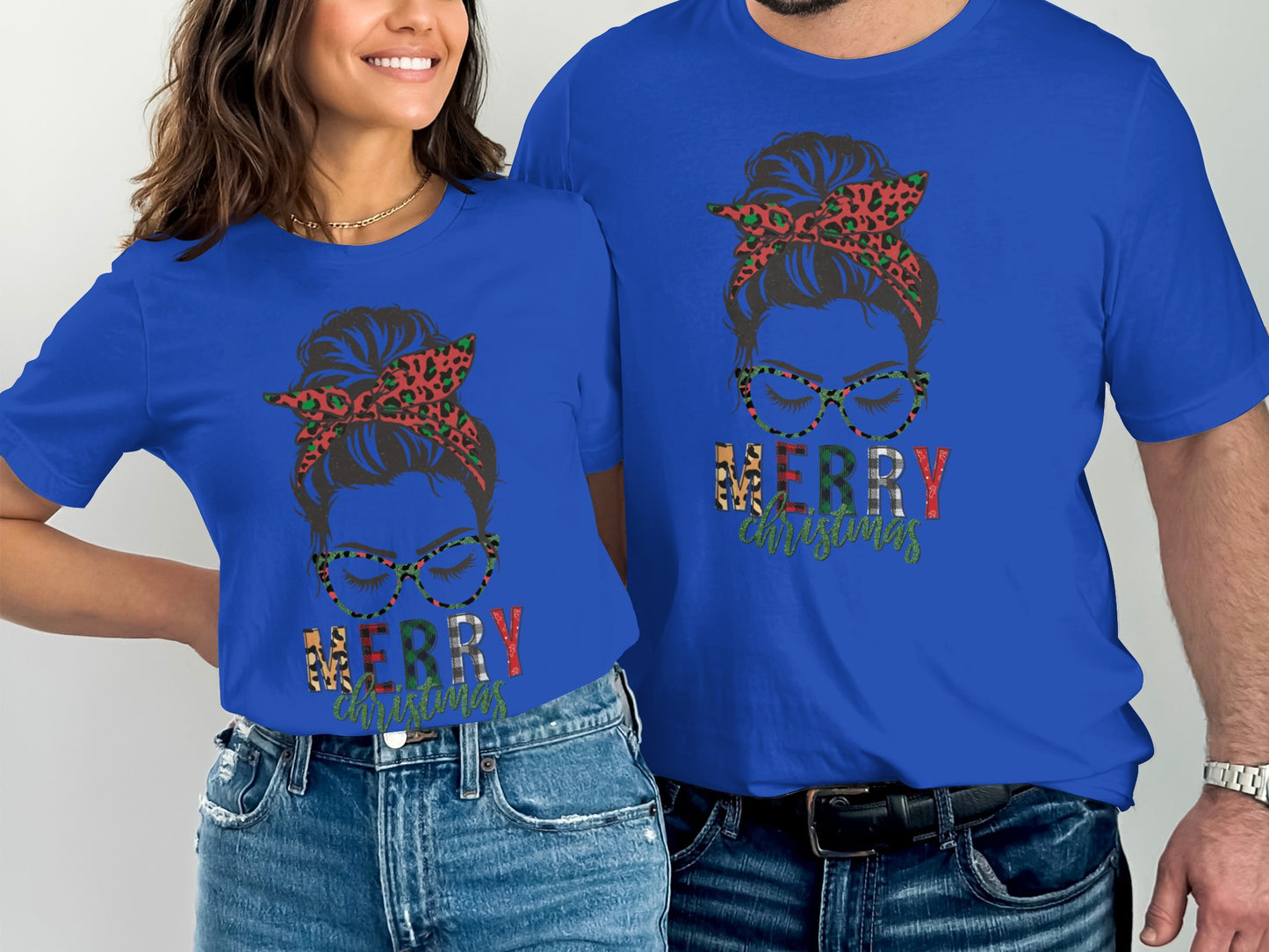 Merry Christmas Graphic Matching T-Shirts