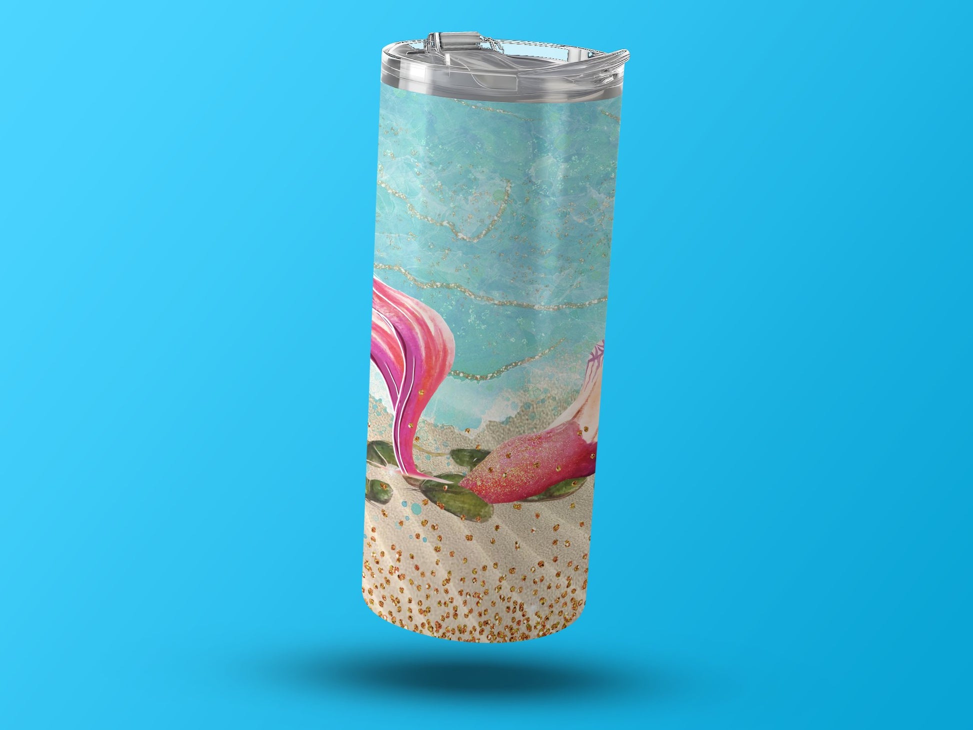 Mermaid Beach Theme Leakproof Travel Mug Product