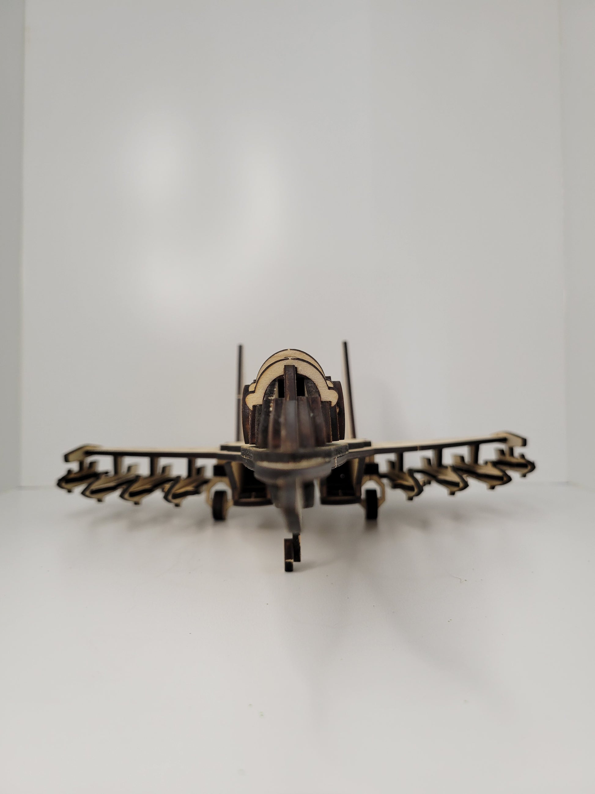 Wooden Airplane Model Toy Decorative Craft