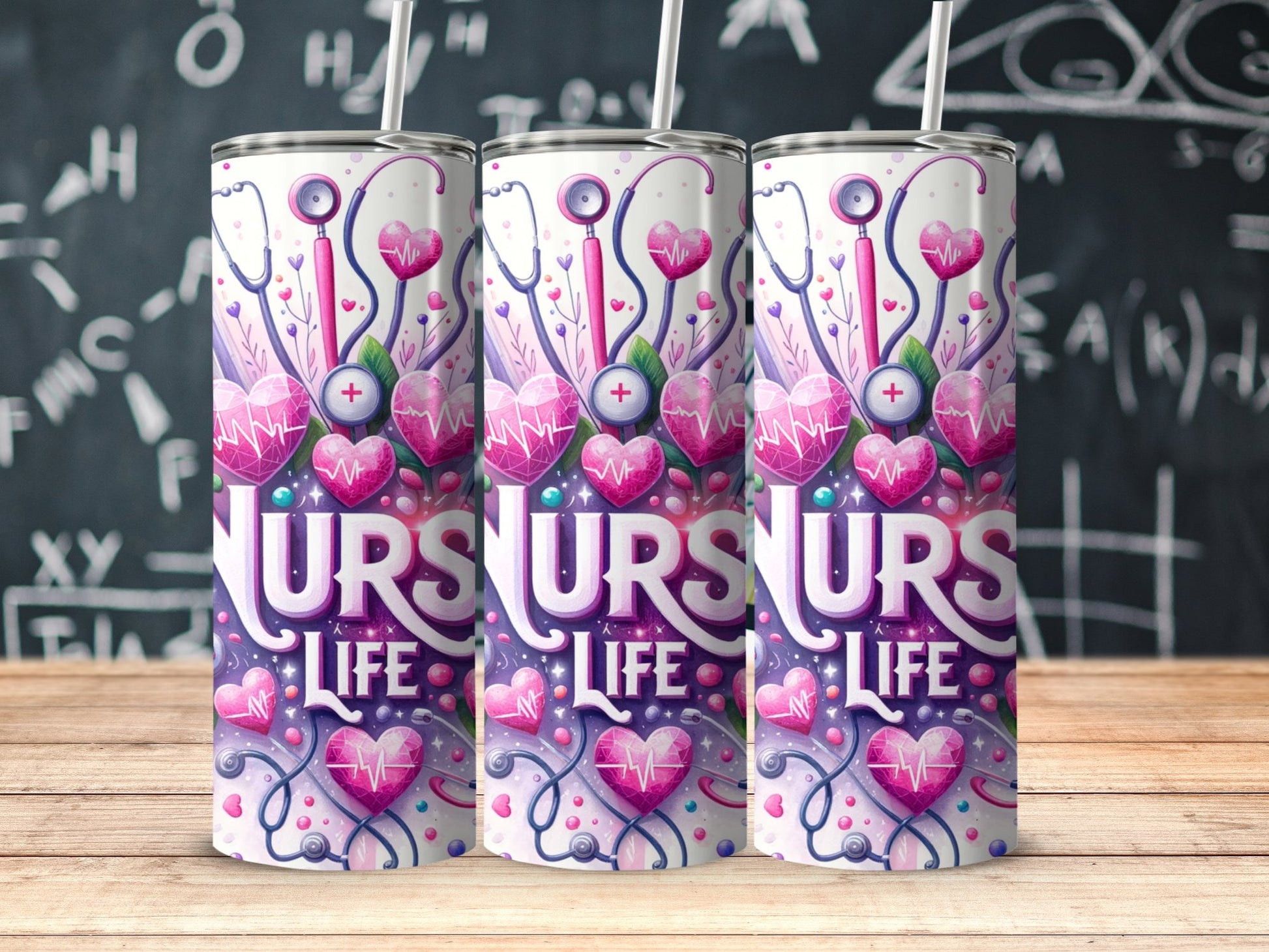 Nurses Life Heartbeat Design Tumbler product