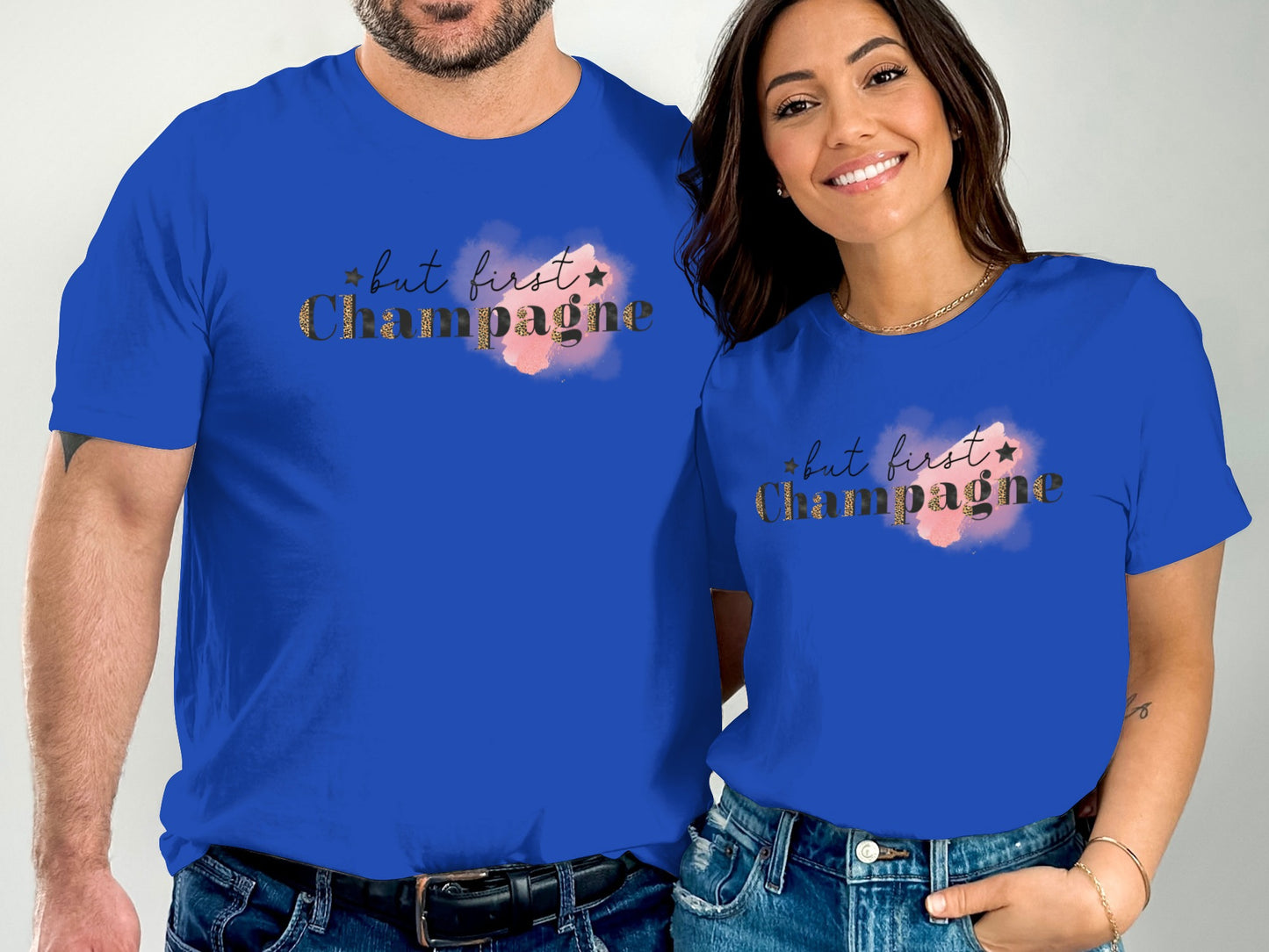 But First Champagne Graphic Tee Shirt