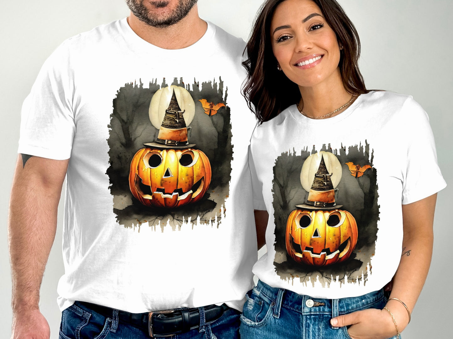 Halloween Pumpkin Print Graphic T-shirt product type