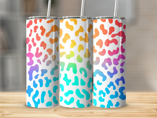 Colorful Leopard Print Stainless Steel Tumbler product