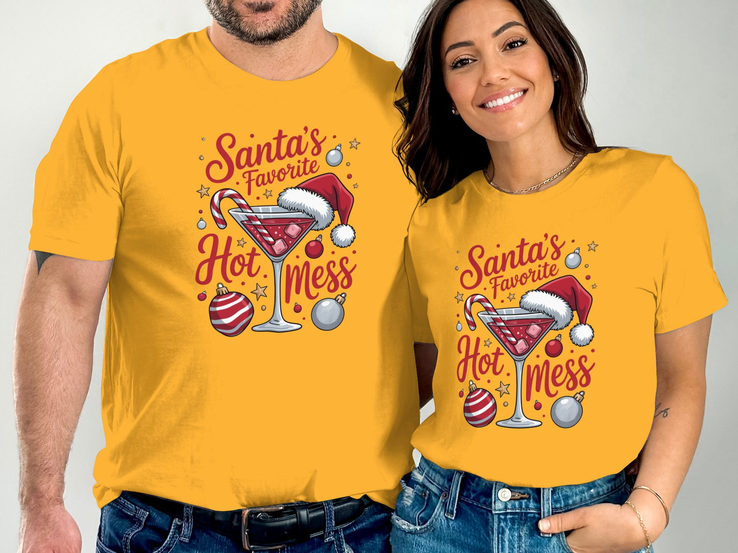 Santa's Favorite Hot Mess Graphic T-shirt