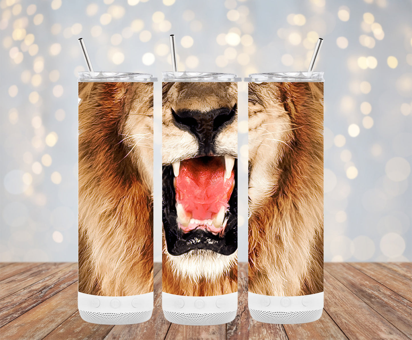 Fierce Roaring Lion Design Tumbler Product
