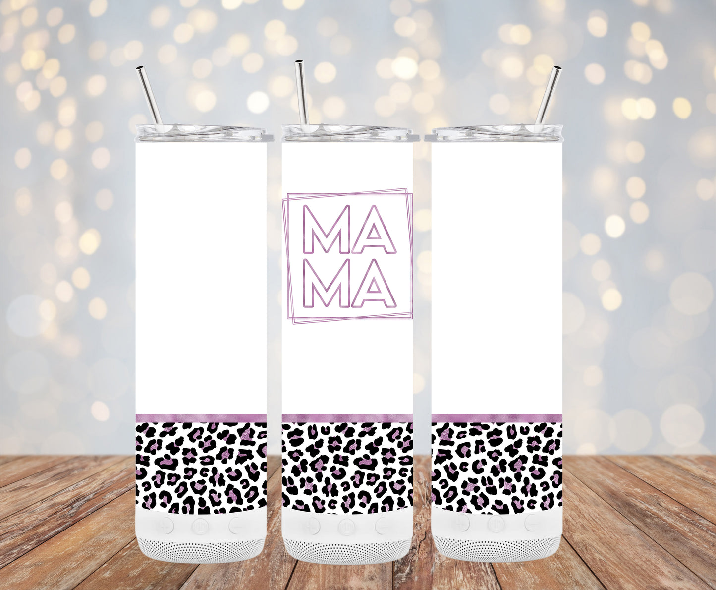 Mama Pink Leopard Tumbler