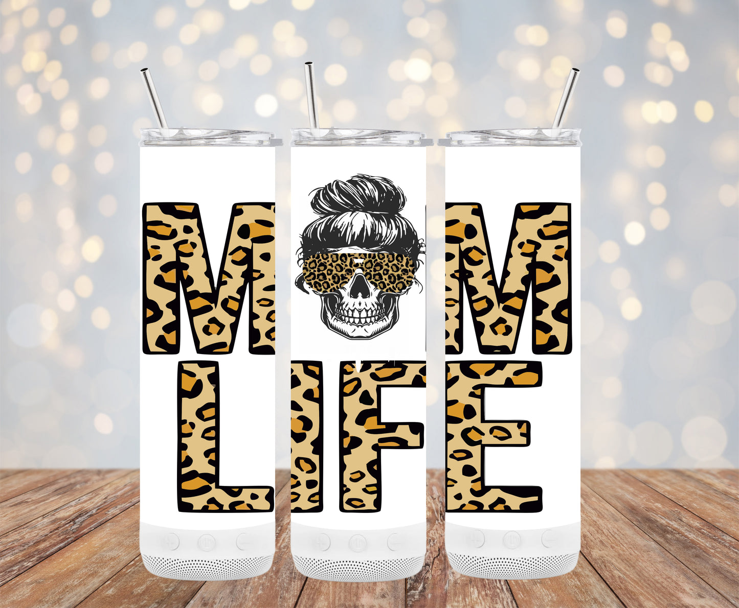 Mom Life Leopard Tumbler