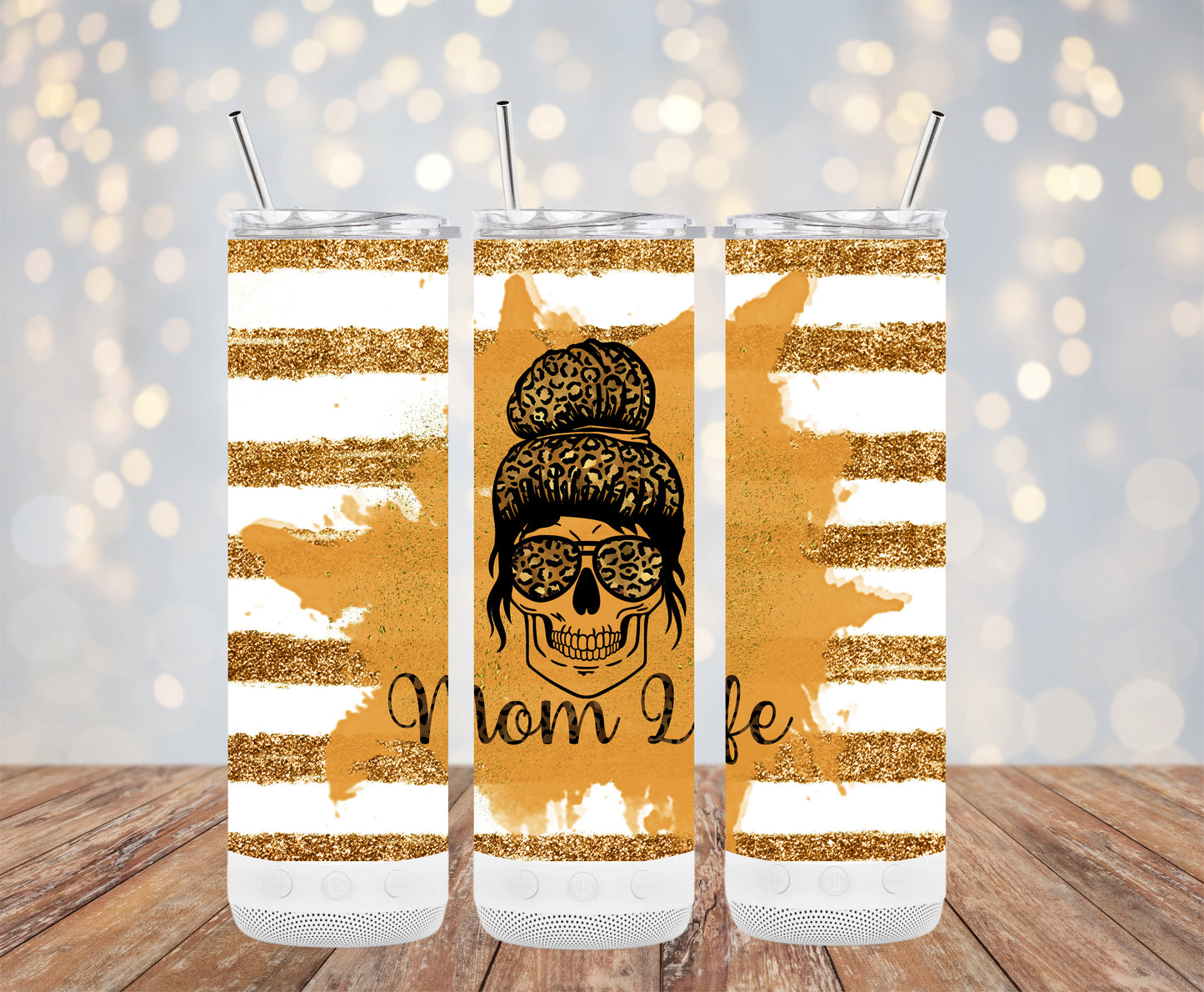 Mom Life Stripes Tumbler