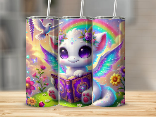 Cute Enchanted Creature Rainbow Tumbler product type