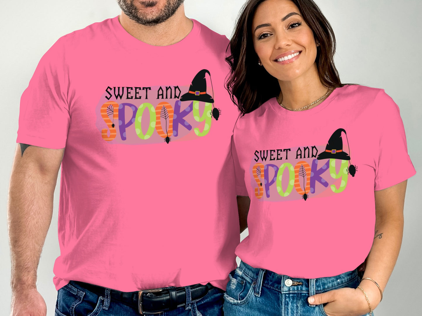Sweet and Spooky Graphic Pink Shirt product