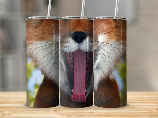 Cute Fox Face Print Insulated Stainless Steel Tumbler product
