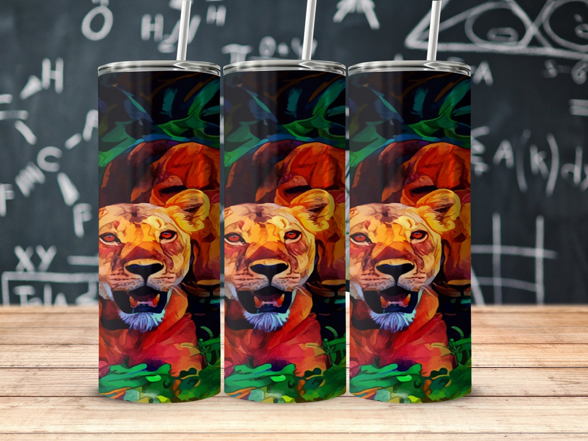 Colorful Lion Double-Wall Insulated Tumbler product