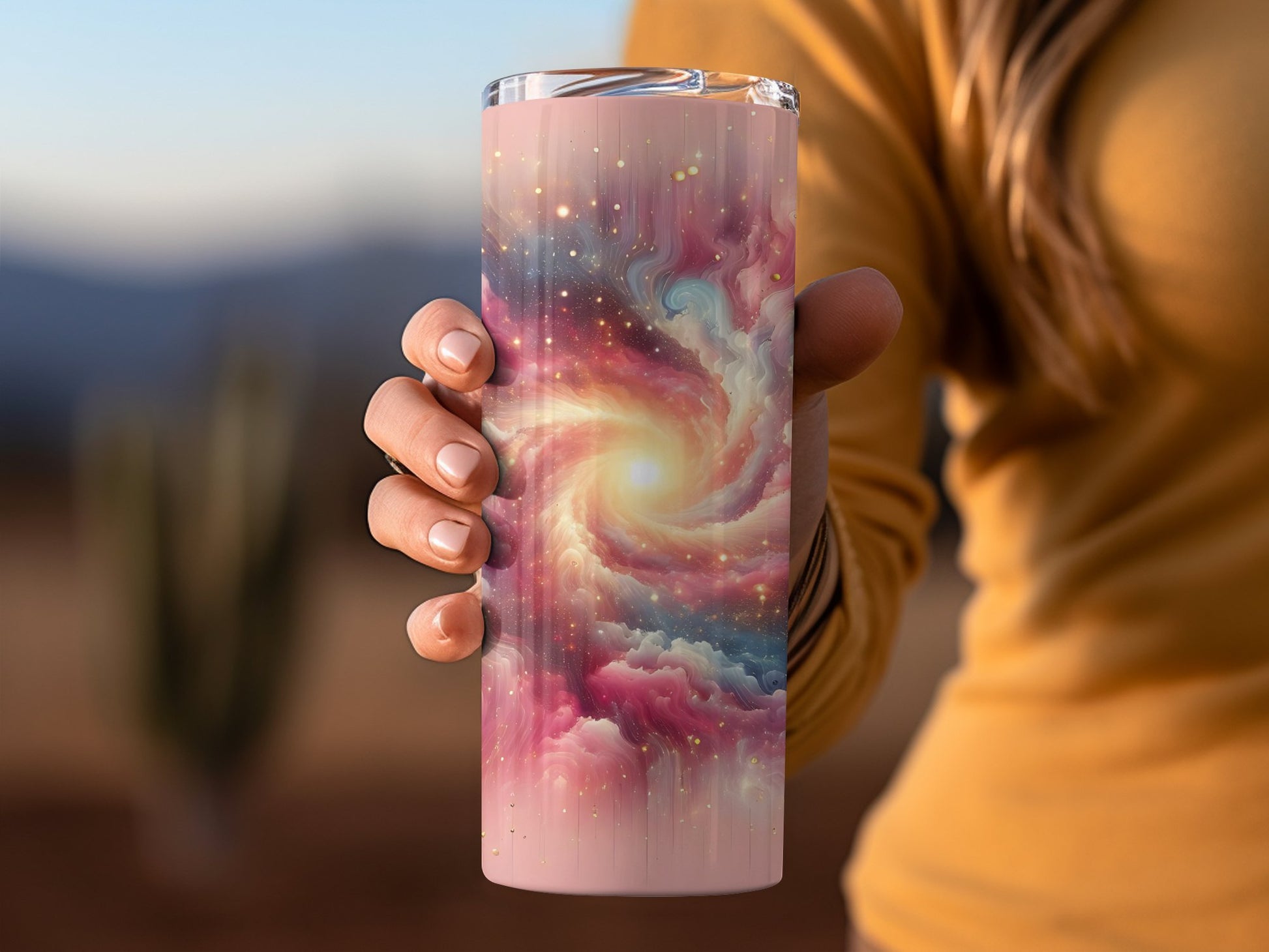 Mesmerizing Galaxy Swirl Design Insulated Tumbler product