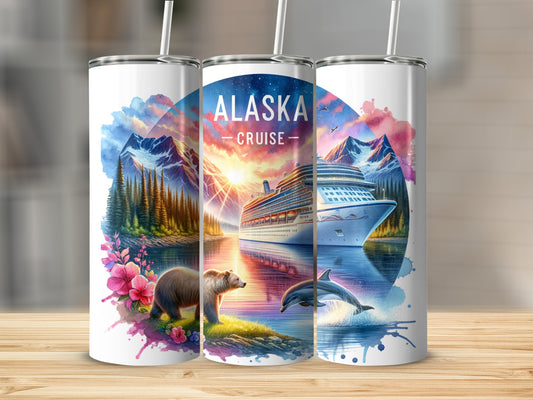 Alaska Cruise Travel Themed Tumbler product type