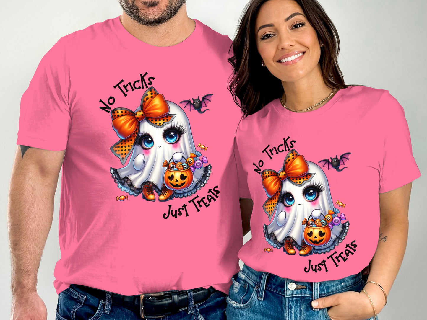 No Tricks Just Treats Halloween Ghost Shirt product
