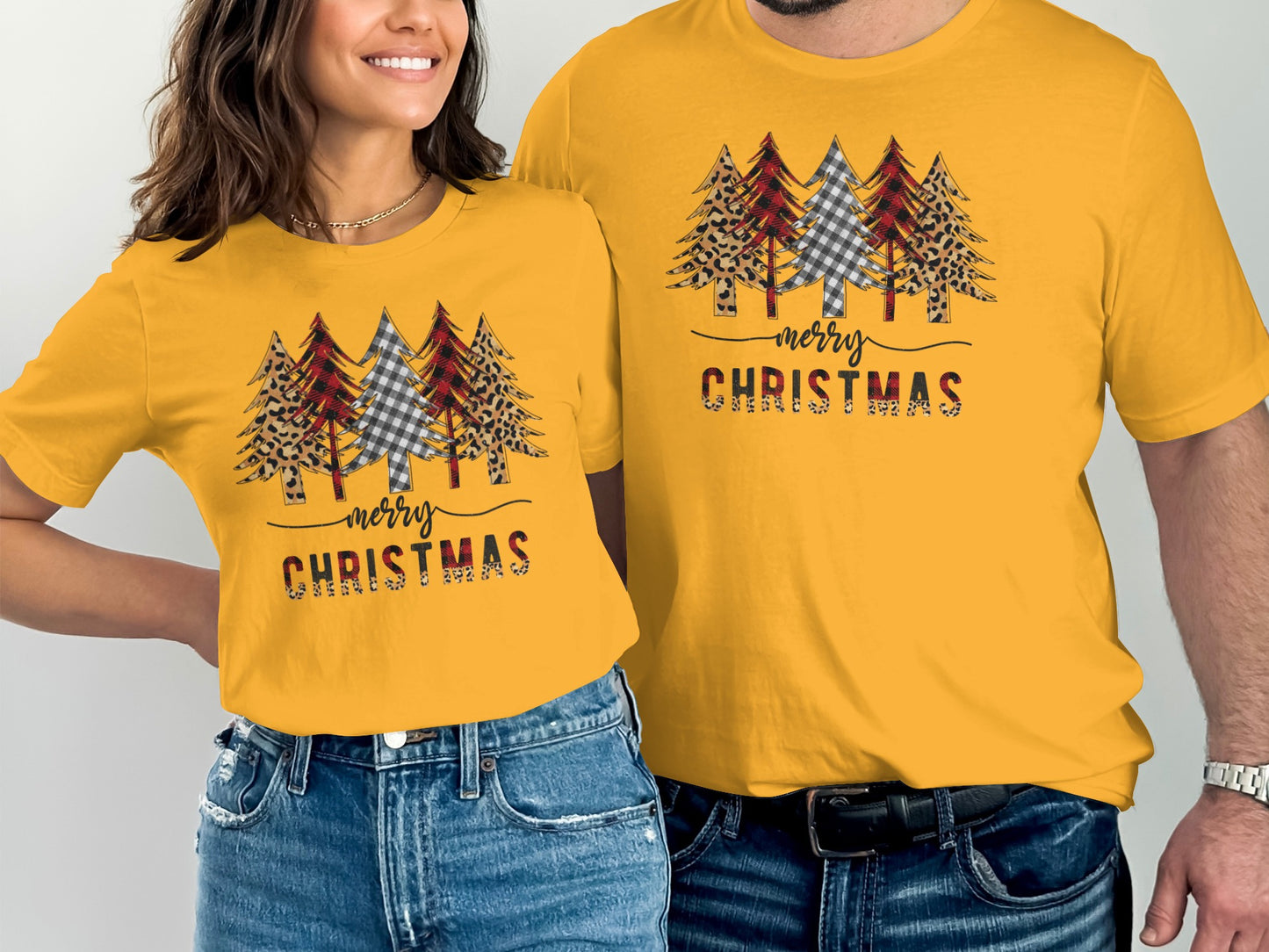 Matching Merry Christmas Tree T-Shirt Holiday Product