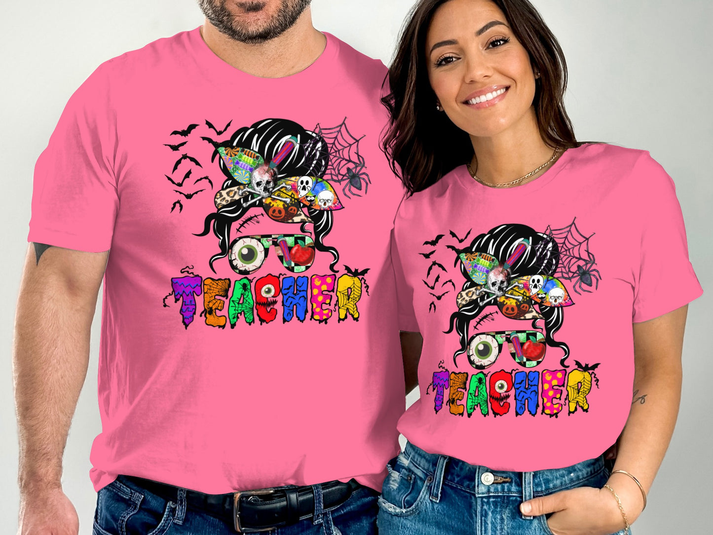 Vibrant Halloween Teacher Themed T Shirt product
