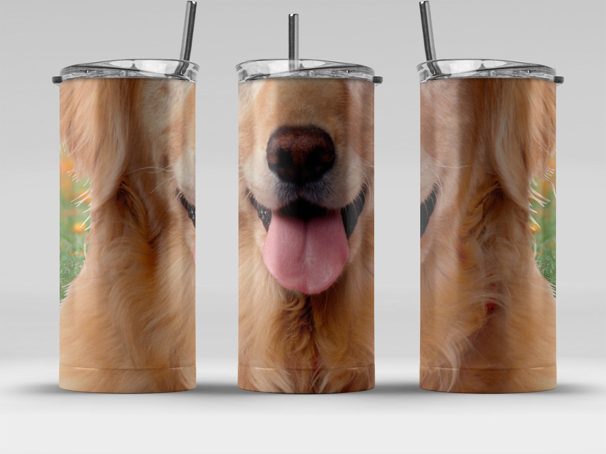 Golden Retriever Dog Face Tall Tumbler product