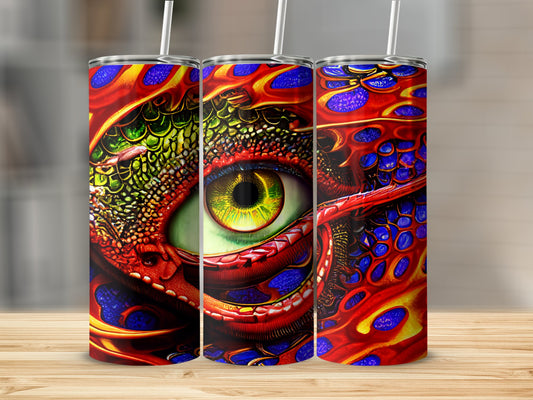 Colorful Reptilian Eye Art Design Tumbler product type