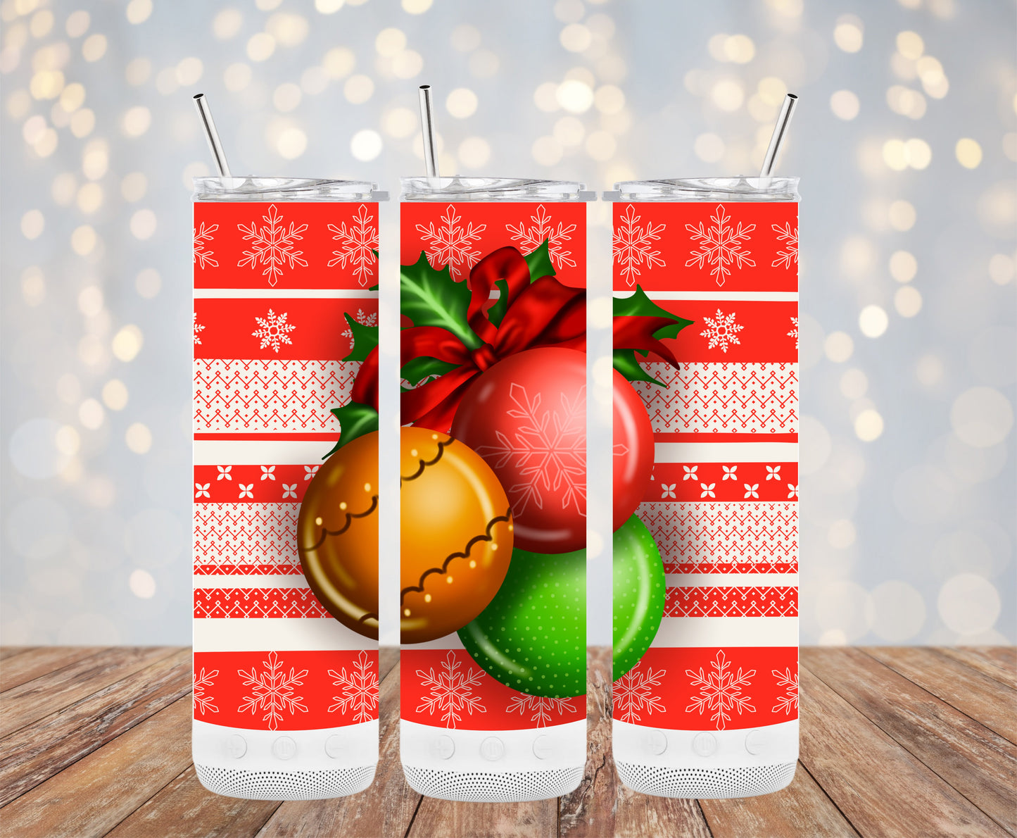 Christmas Ornaments Pattern Holiday Design Tumblers 6216205