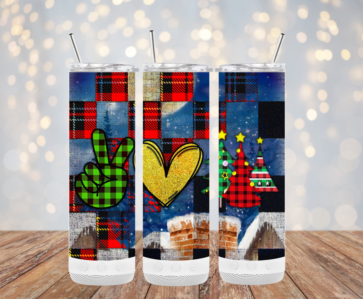 Peace Love Christmas Trees Tumblers 6216255