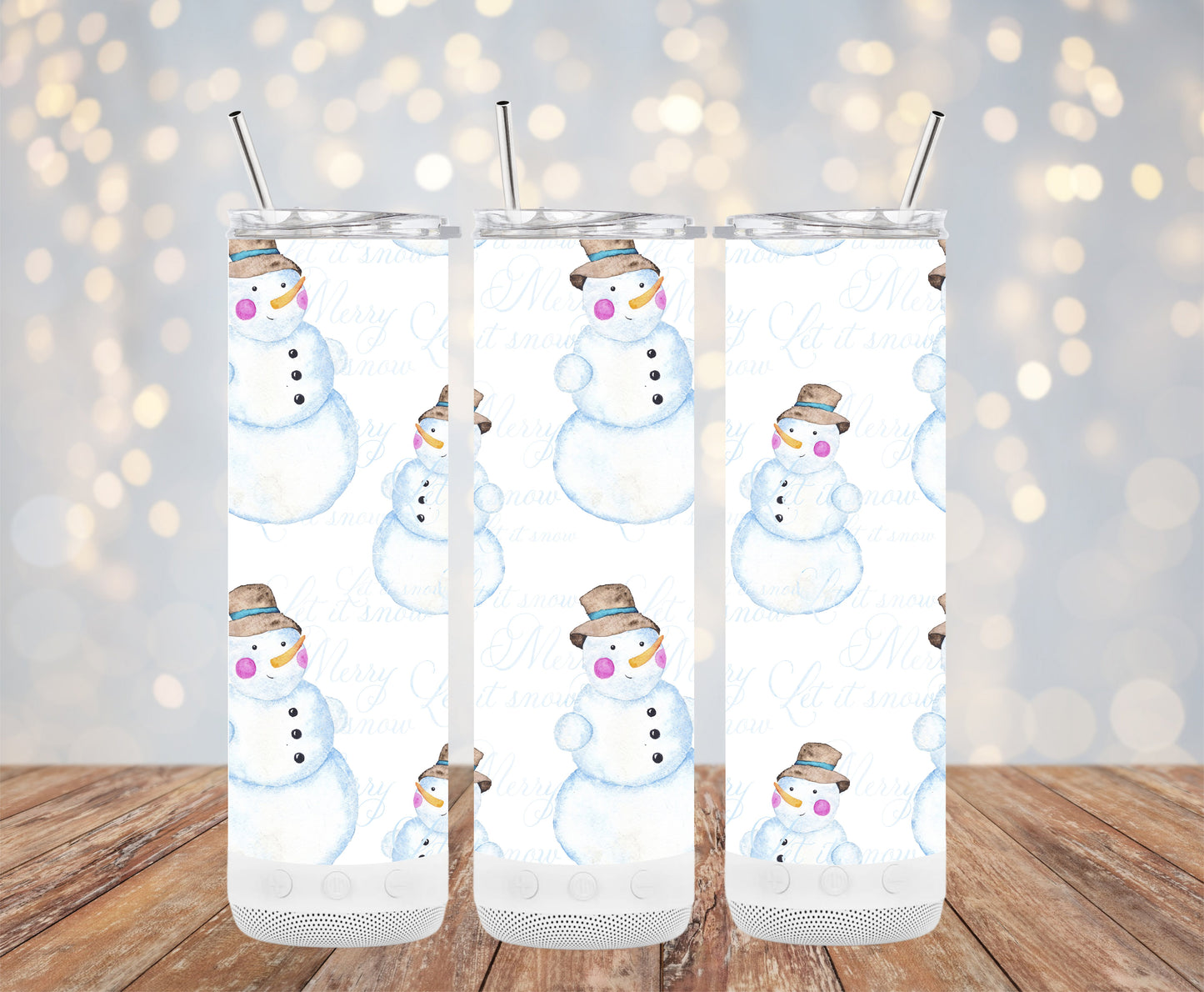 Snowman Christmas Pattern Festive Holiday Decor Tumblers 6216161