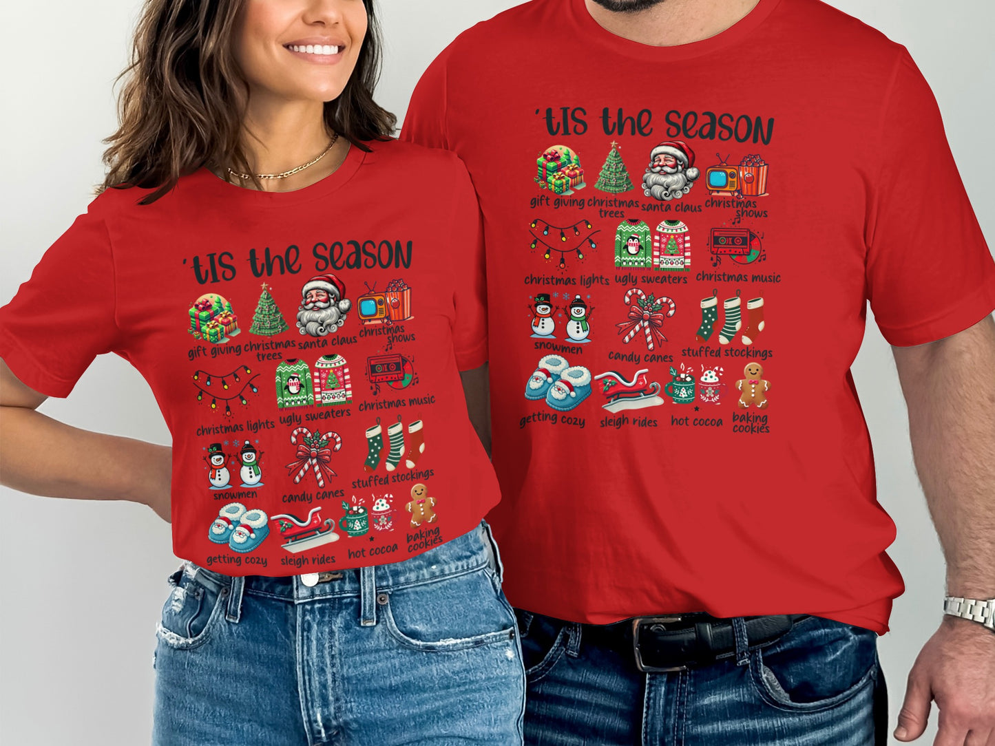 'Tis the Season Cute Festive Holiday Graphic Shirt