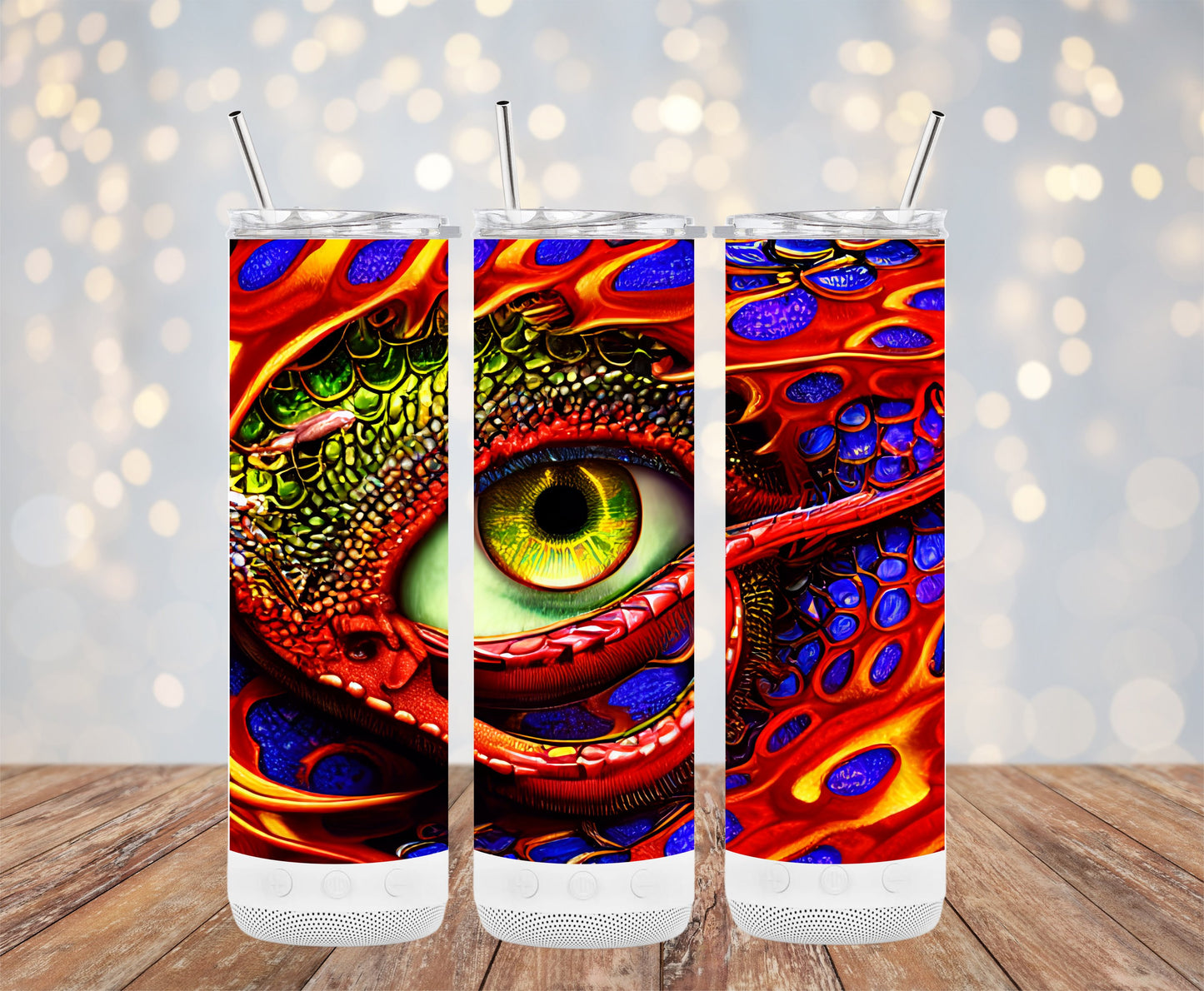 Vivid Colorful Dragon Eye Design Insulated Tumbler product type