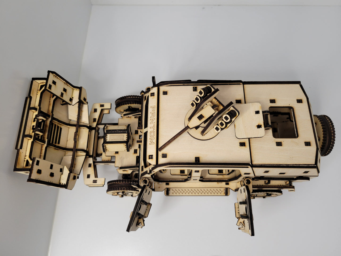 Intricate Wooden Military Tank Puzzle Kit