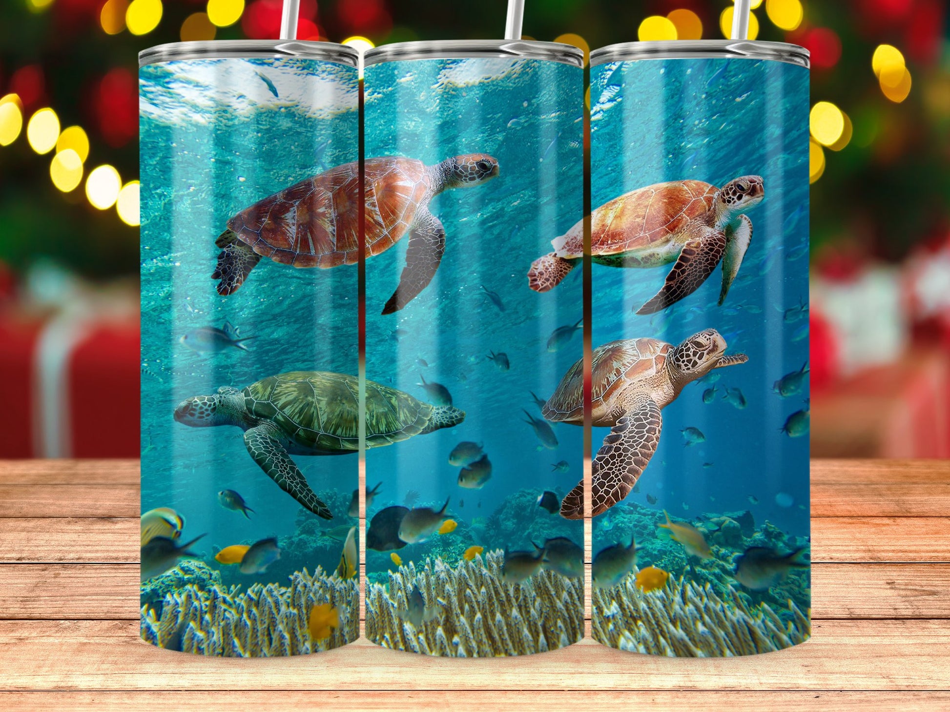 Sea Turtle Ocean Scene Insulated Tumbler product