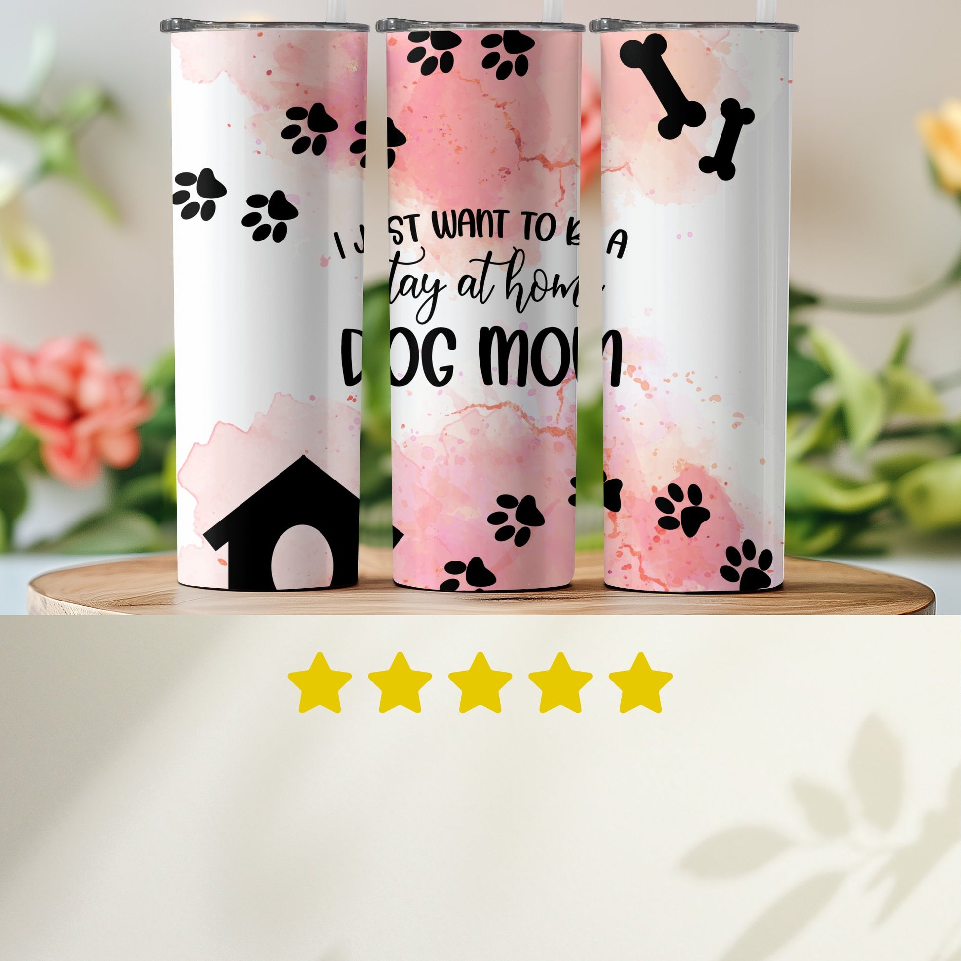 Stay At Home Dog Mom Tumbler Travel Mug product type