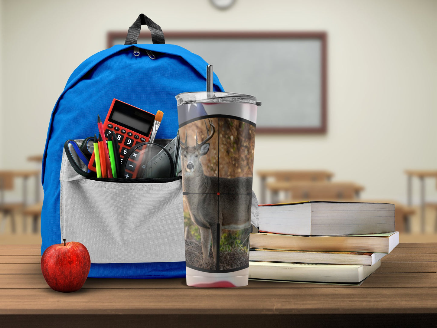 Deer Design Insulated Tumbler for School and Office product type