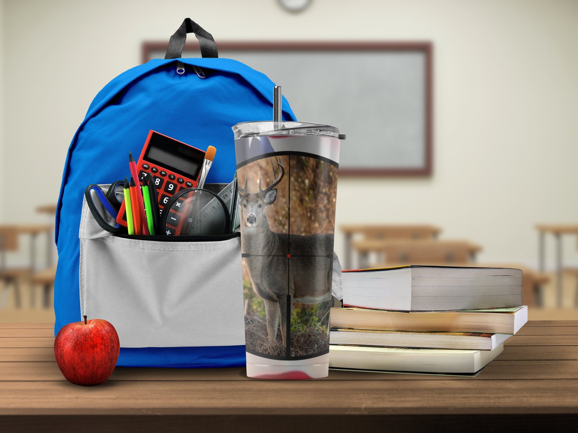 Deer Design Insulated Tumbler for School and Office product type