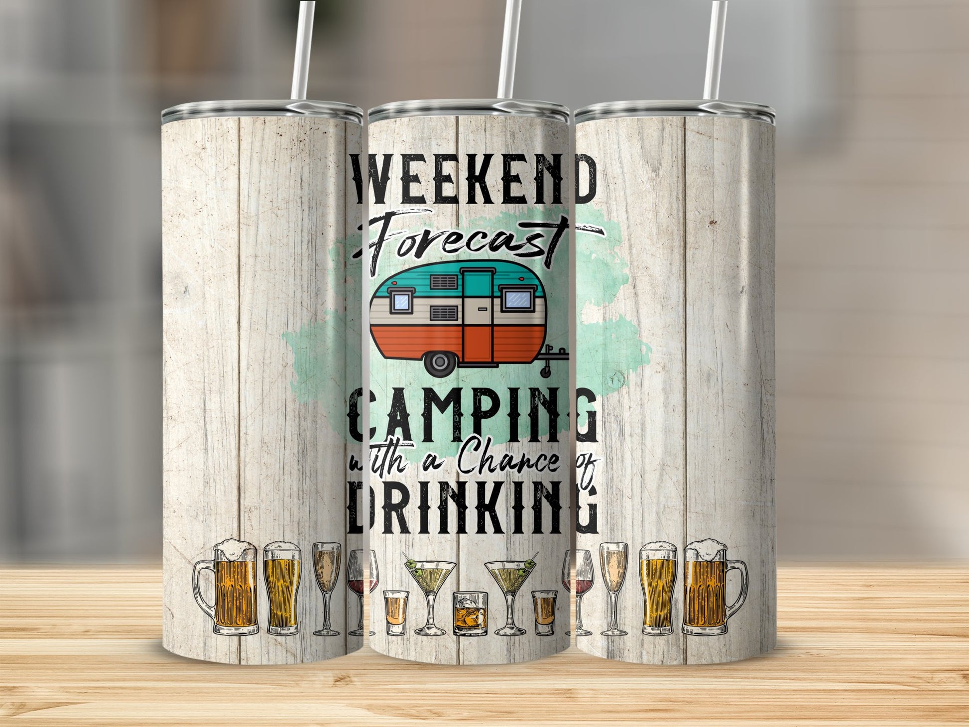 Weekend Forecast Camping Drinking Tumbler product type