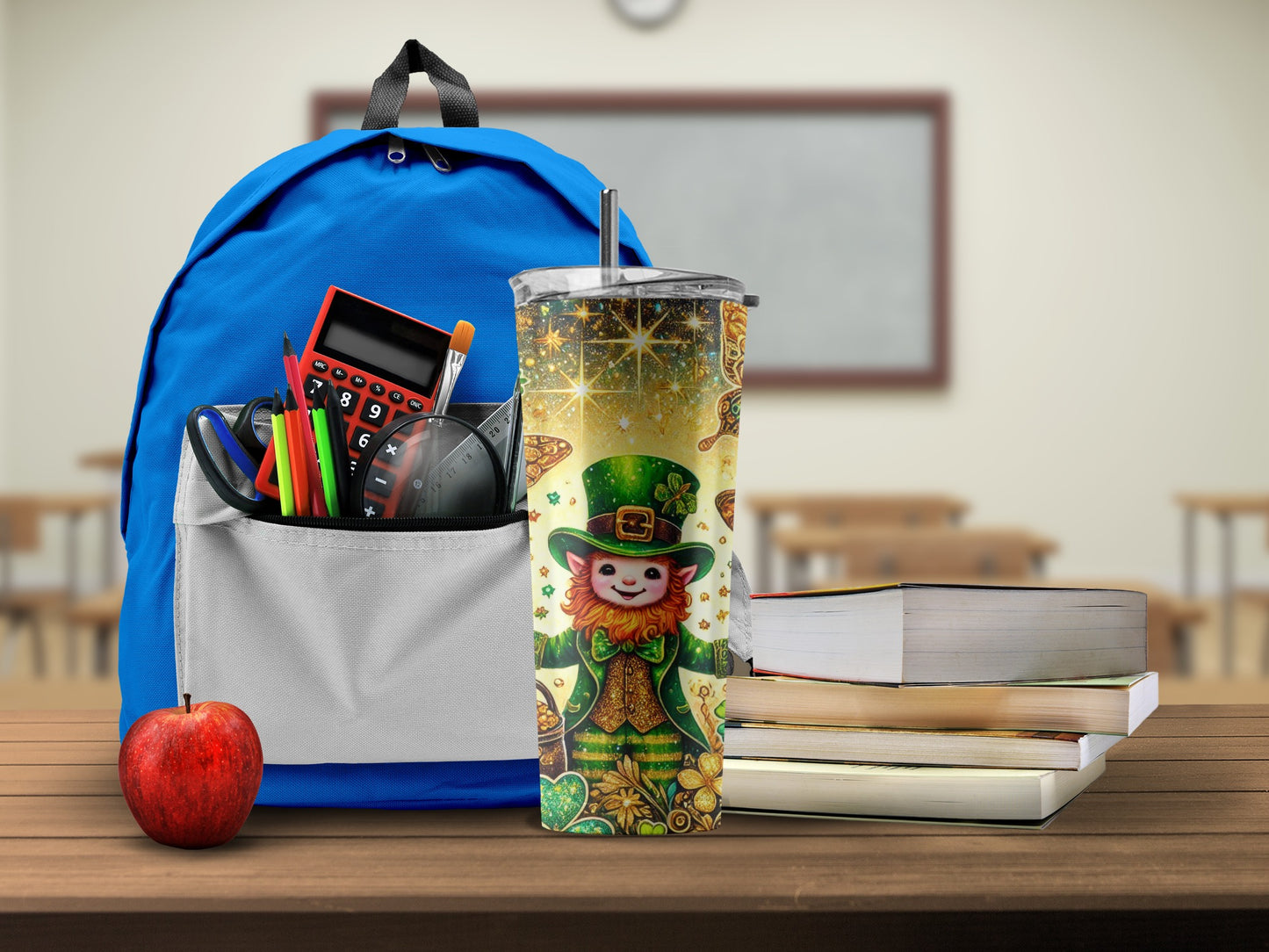 School Supplies Set with Backpack and Tumblers