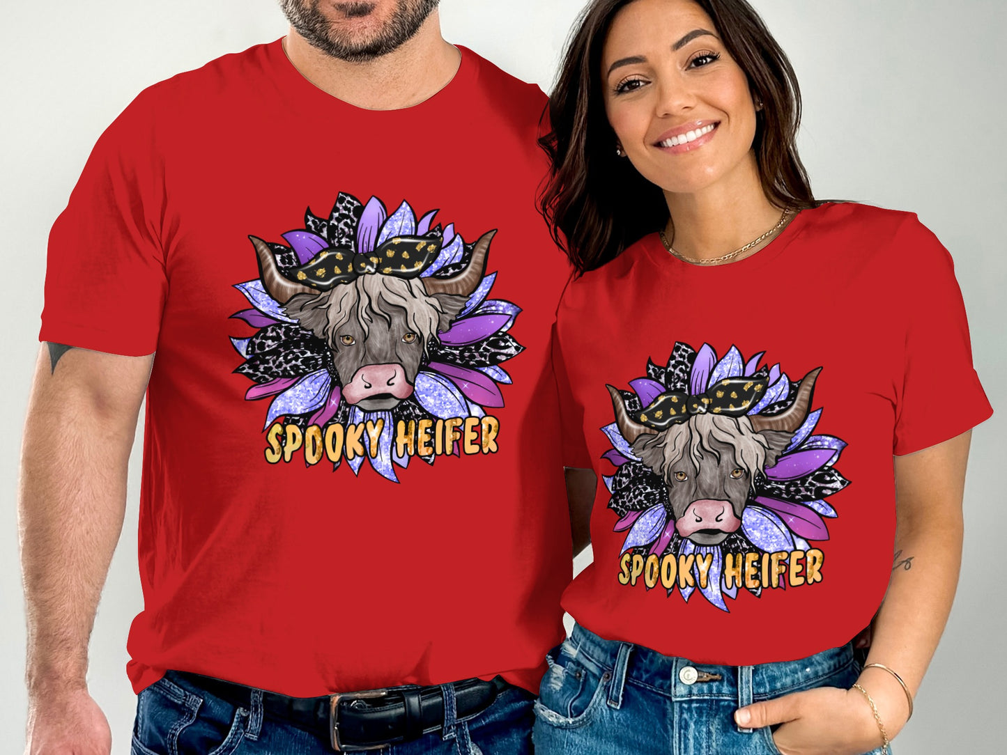 Matching Spooky Heifer Graphic Designer Shirt product