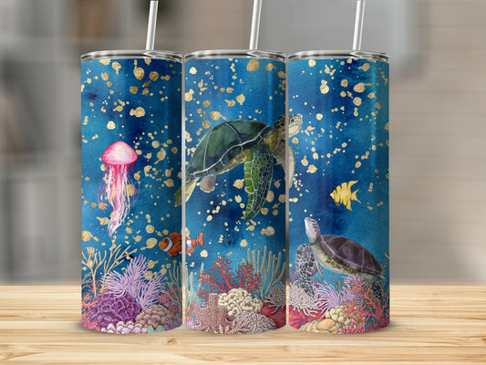 Underwater Marine Life Design Tumbler product
