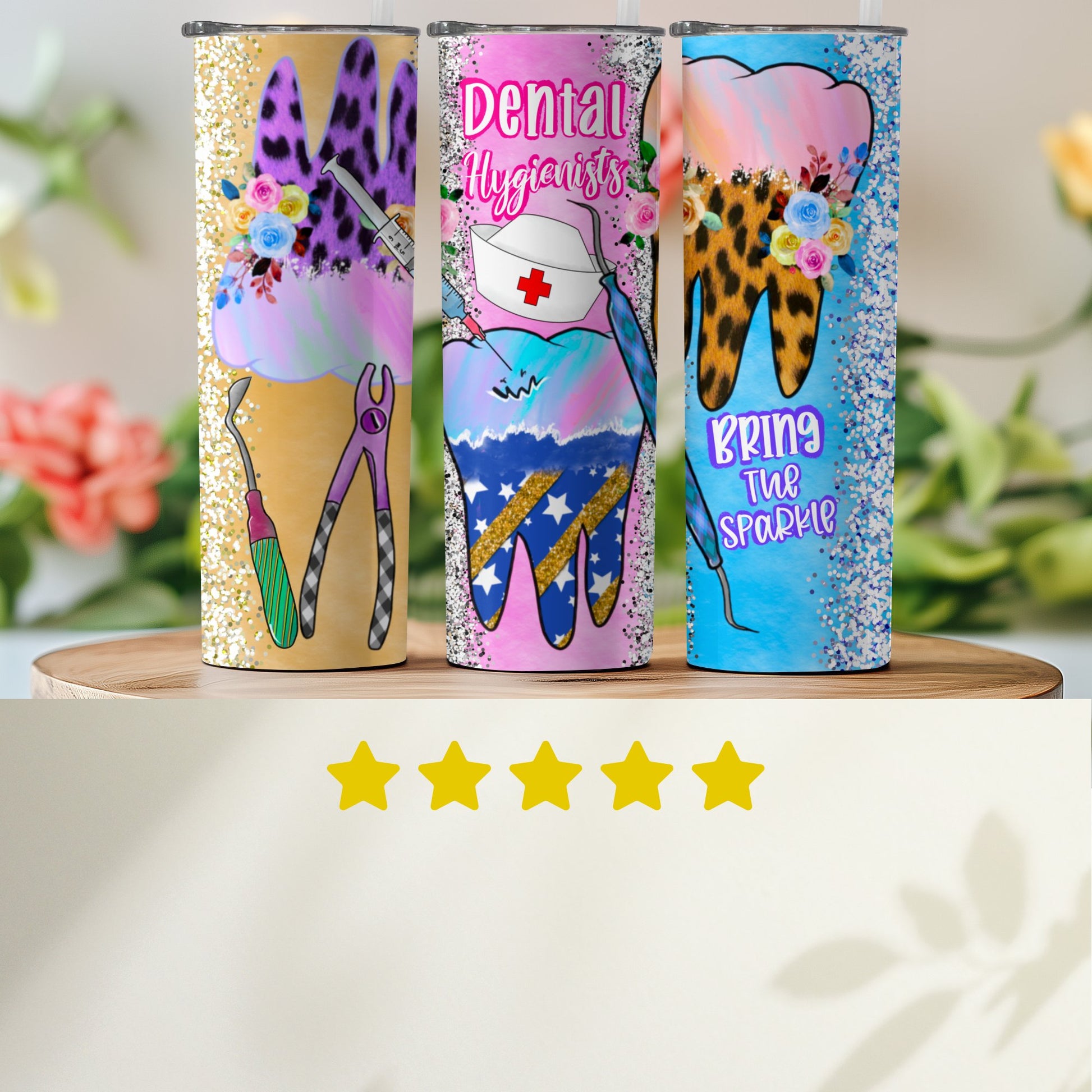 Dental Hygienists Colorful and Fun Tumblers product
