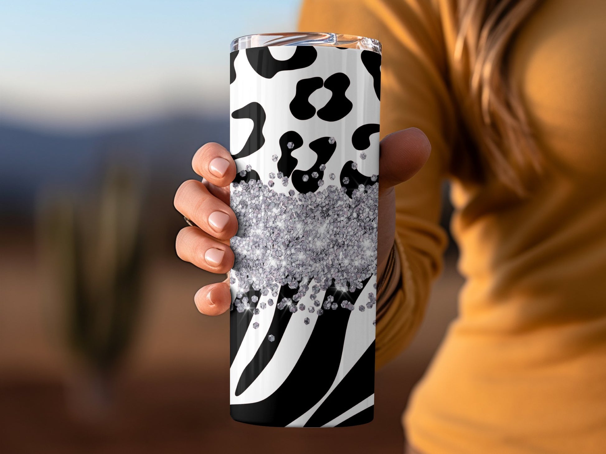 Stylish Animal Print Tumbler for Trendy Beverage Product