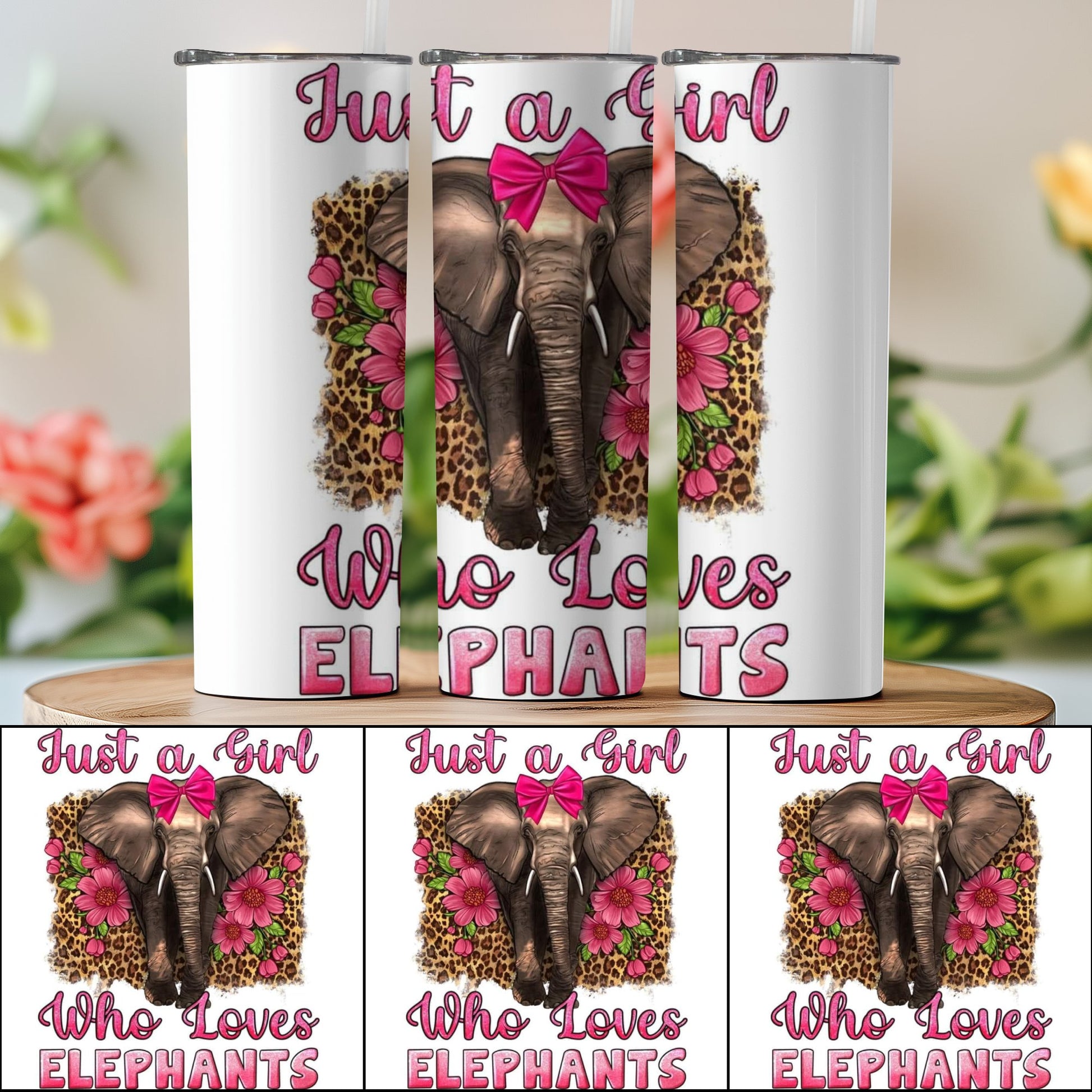 Just a Girl Who Loves Elephants Tumbler product type
